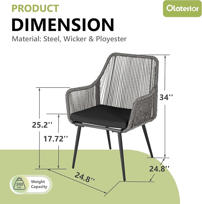Patio Dining Chairs, Outdoor Dining Chairs - Image 3