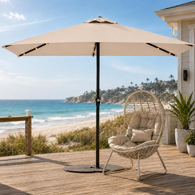6.5 x 10ft Rectangular Patio Umbrella - Image 2
