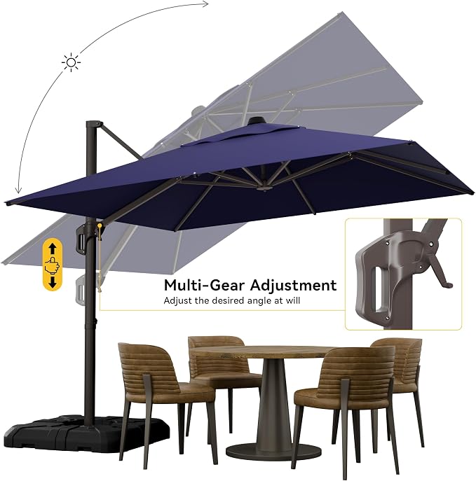 10x10FT Cantilever Outdoor Umbrella - Image 3
