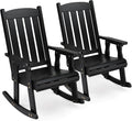 VINGLI Outdoor Rocking Chair Set of 2, Heavy Duty 600 LBS Rocker, Weatherproof by VINGLI