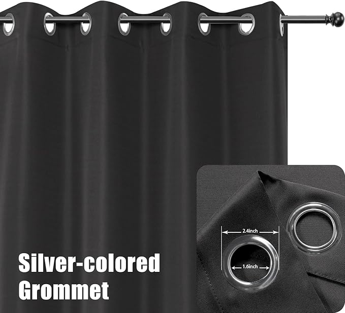 BONZER Outdoor Curtains for Patio Water Resistant Heavy Privacy | Light - Image 2