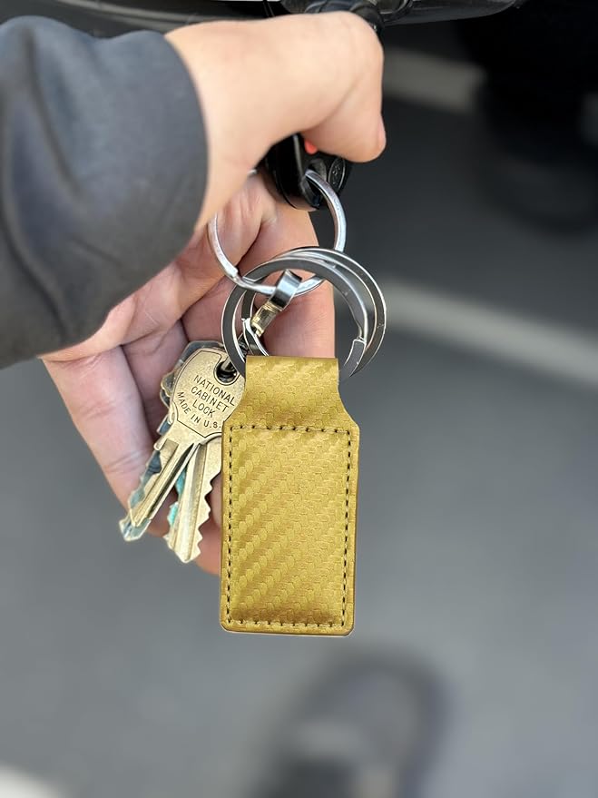 LaserGram Rectangle Keychain, Golfer Golfing, Personalized Engraving Included