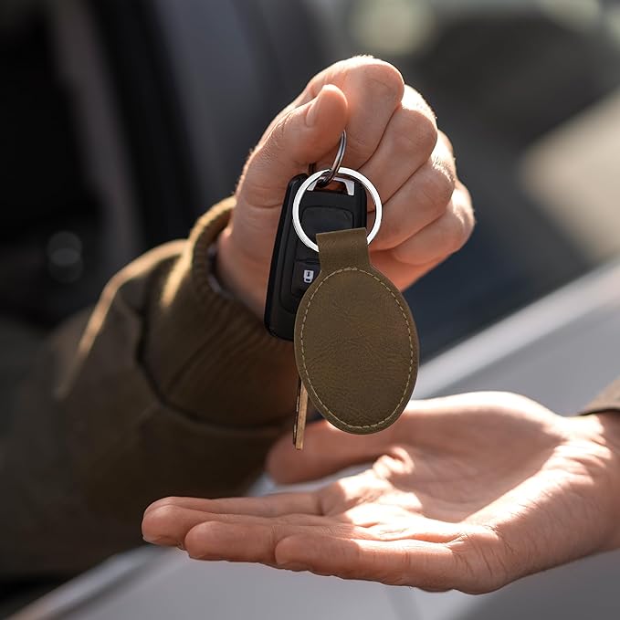 LaserGram Oval Keychain, Water Polo, Personalized Engraving Included