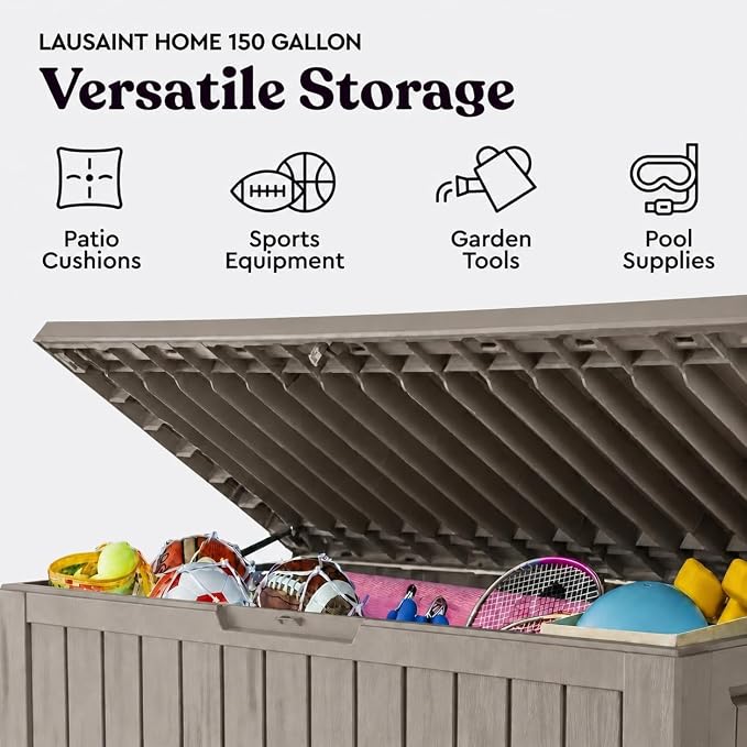 150 Gallon Resin Deck Box, Package Delivery Box - Image 5