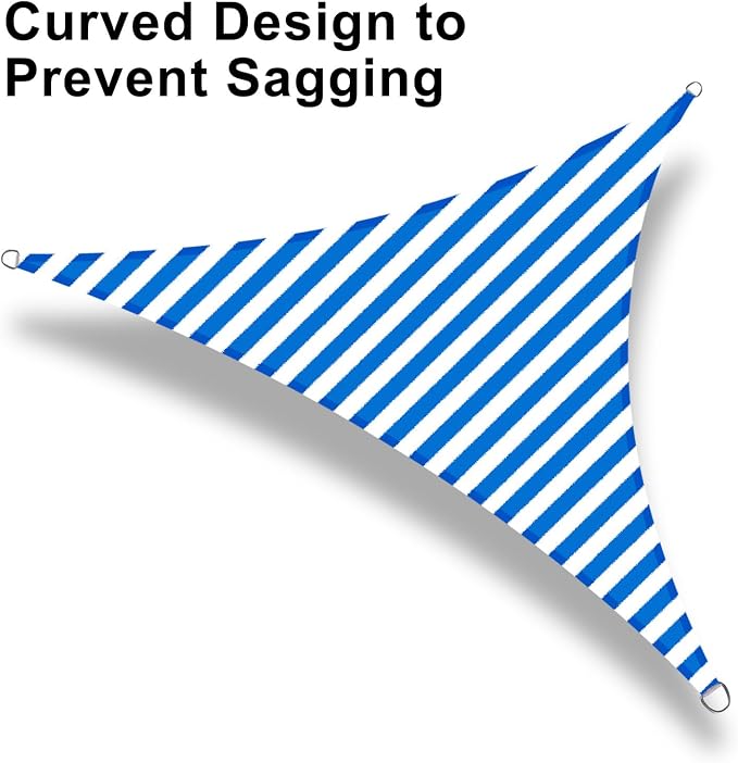 LOVE STORY 16' x 16' x 16' Triangle Sun Shade Sail - Image 6