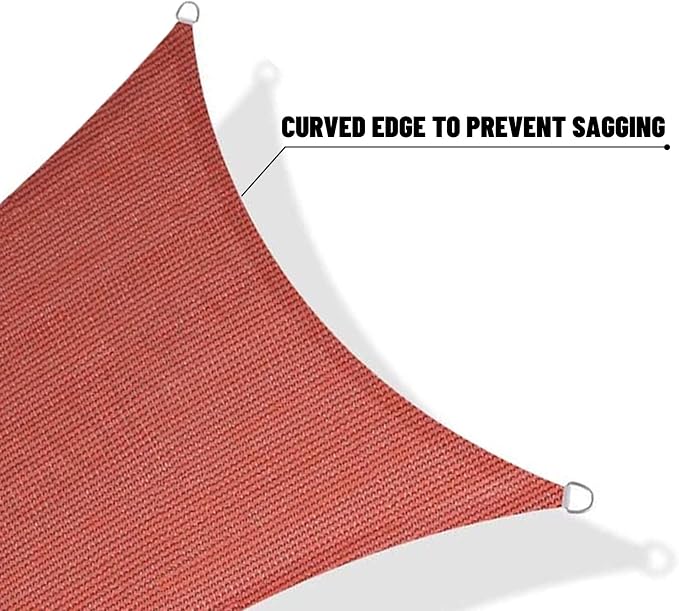SUNNY GUARD 20' x 23' Rectangle Shade Sail 95% UV Block Outdoor Canopy | Sun - Image 7