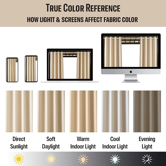 Waterproof Outdoor Curtain W84 x L120 - Image 6