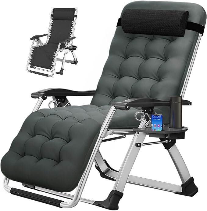 MOPHOTO Zero Gravity Chair, Outdoor Padded Lounge Chair by MOPHOTO