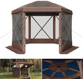 Aoxun 10x10ft Pop Up Canopy Tent, Screen Tent by Aoxun