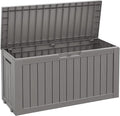 Fancyango 75 Gallon Outdoor Deck Box Waterproof, Large Storage Box by Warmnestforpets