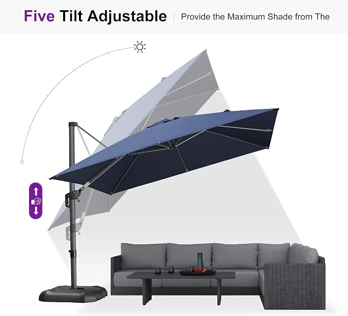 PURPLE LEAF Patio Umbrella - Image 8