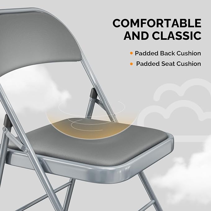 VINGLI 6 Pack Folding Chairs - Image 5