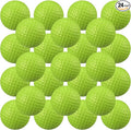 Junkin 24 Pcs Foam Golf Practice Balls Realistic Feel and Flight Training Sport Balls Elastic Soft Foam Golf Balls for Indoor or Outdoor Backyard Training