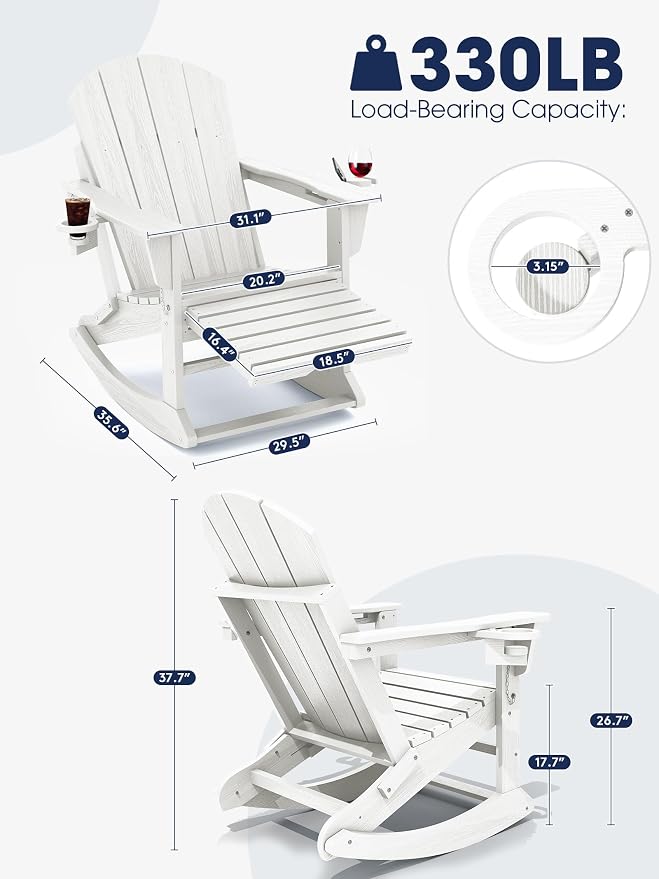 Adirondack Rocking Chair Set of 2 - Image 2