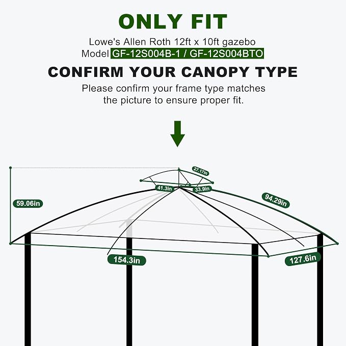 ABCCANOPY Riplock Gazebo Replacement Canopy - Image 7