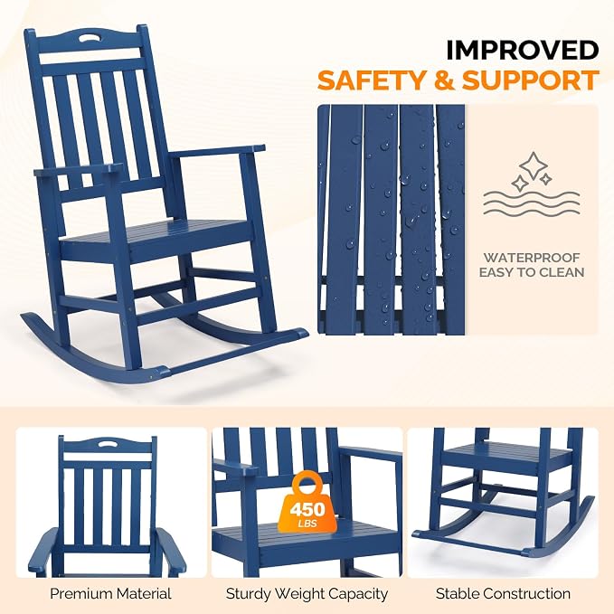 VINGLI Outdoor Rocking Chair - Image 4