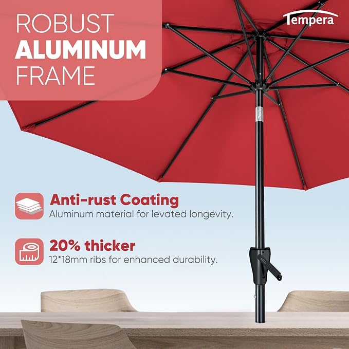 Tempera Patio Market Outdoor Table Umbrella - Image 4