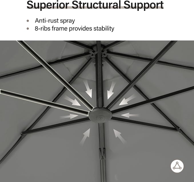 11ft Patio Cantilever Umbrella - Image 6