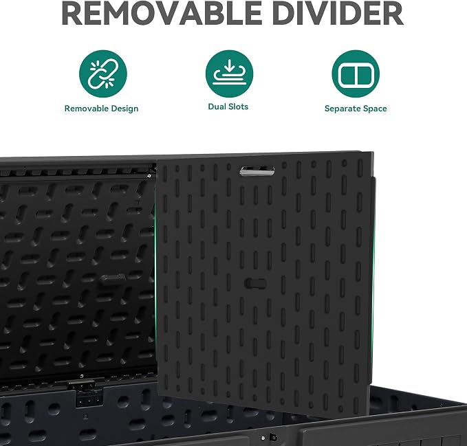 YITAHOME 220 Gallon Double-Wall Deck Box - Image 3