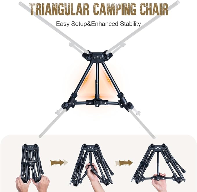 ONETIGRIS Tigerblade Camping Chair, Lightweight Folding Backpacking Hiking Chair - Image 5