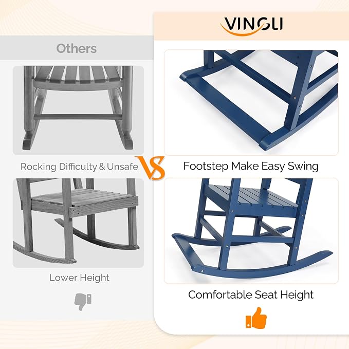 VINGLI Outdoor Rocking Chair - Image 6