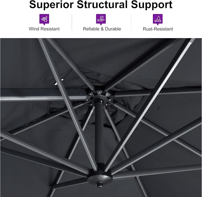 PURPLE LEAF Outdoor Umbrella - Image 3
