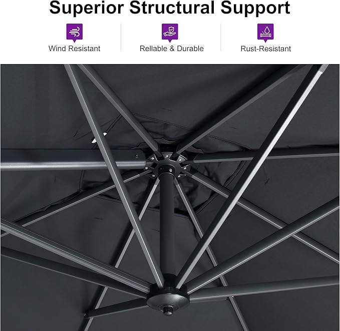 PURPLE LEAF Patio Umbrella - Image 3