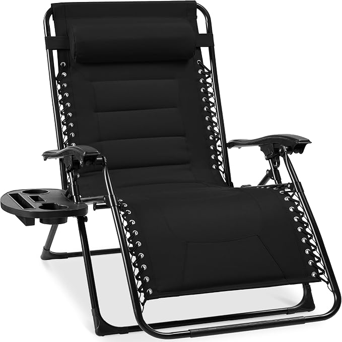 Best Choice Products Oversized Padded Zero Gravity Chair, Folding Outdoor Patio by Unknown