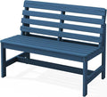SERWALL Armless Outdoor Bench, All Weather HDPE Porch Bench, 1 Pack, Suitable by SERWALL