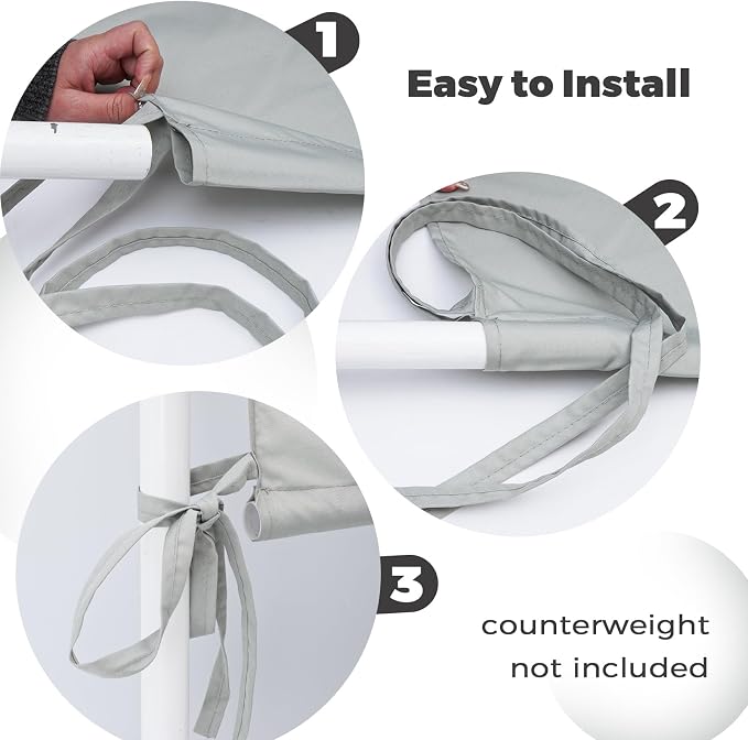 Pergola Shade Cover Replacement, 17 x 6.8 Ft, Adjustable Sliding Design - Image 4