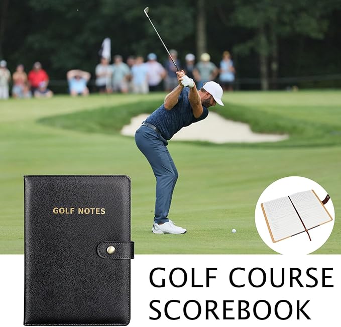 Portable Game Notebook - Golf Journal Trackerfor Tee Stats, Club Selection, Green Accuracy, Handicap Goals | Practice Round Summary Book | Scorekeeping Log for Course Strategy Notes