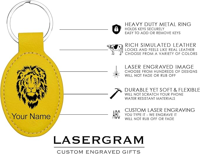 LaserGram Oval Keychain, Water Polo, Personalized Engraving Included