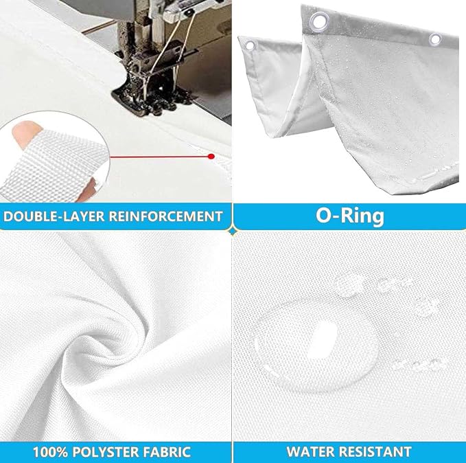 Sun Shade Sail Retractable Wave Waterproof 4' x 21' Shade Cloth Waterproof - Image 3