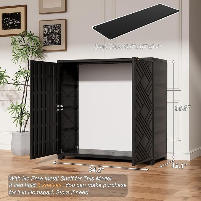 HOMSPARK Indoor/Outdoor Storage Cabinet - Image 2