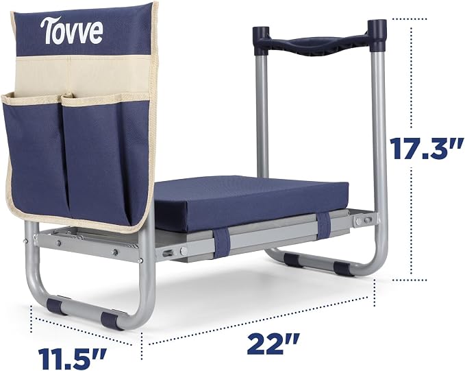 Tovve Foldable Garden Kneeler and Seat, Heavy Duty Garden Stool - Image 2