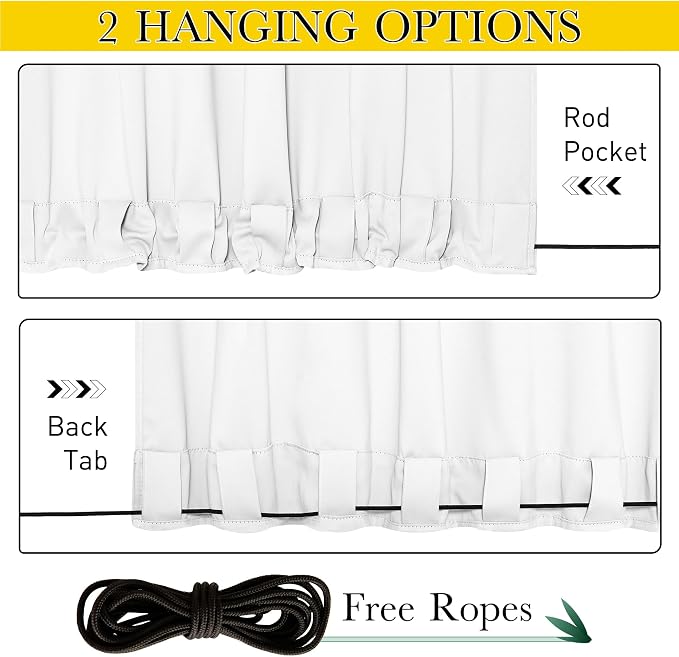NICETOWN 2 PCs Waterproof Outdoor Curtains - Image 2