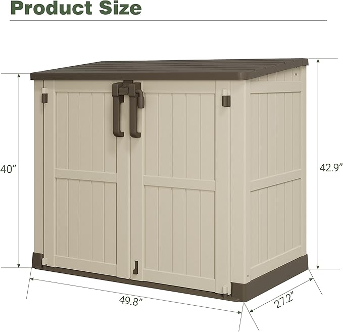 LHBcraft Waterproof Outdoor Storage Box 36 Cu Ft - Image 5