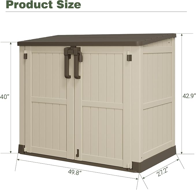 LHBcraft Waterproof Outdoor Storage Box 36 Cu Ft - Image 5