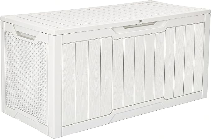 YITAHOME 100 Gallon Large Outdoor Deck Box | Waterproof Resin Storage Box by YITAHOME
