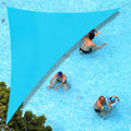Sun Shade Sail 10'x18'x20.6' Turquoise Blue Triangle Custom Size | 95% UV Block by SUNLAX