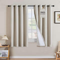 H.VERSAILTEX Linen Curtains 100% Blackout Curtains by HVERSAILTEX