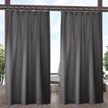 Exclusive Home Cabana Solid Indoor/Outdoor Light Filtering Hook-and-Loop Tab by TownCountryLiving