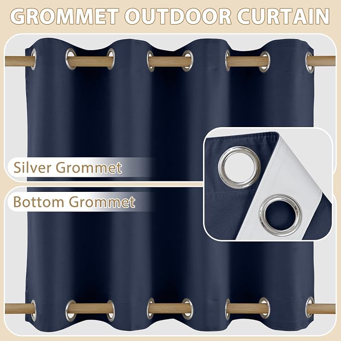 HDCAXKJ Waterproof Outdoor Curtains - Image 3