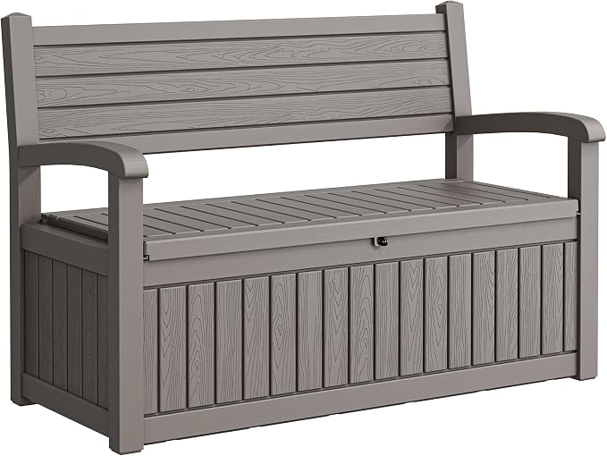 80 Gallon Lockable Deck Bench by WTFGO