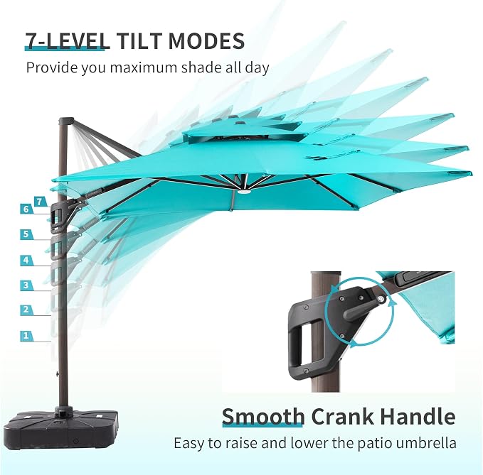 JZ-DZS Cantilever Patio Umbrella - Image 5