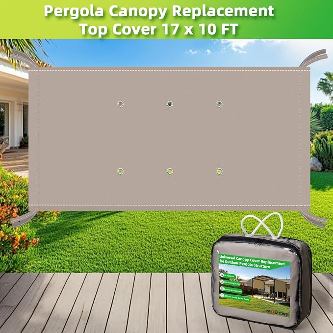 NOVINO Pergola Canopy Replacement Pergola Cover - Image 3