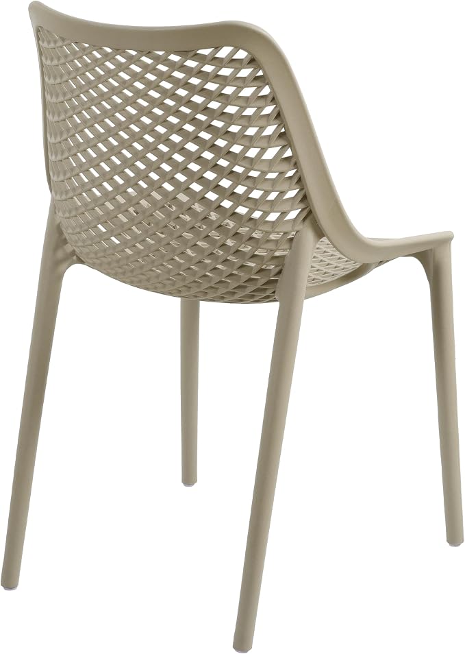 4 Pack Outdoor Patio Chairs, Plastic Dining Chairs, No Assembly, Plastic Chairs - Image 9