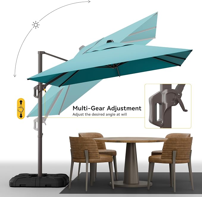 9x12 FT Cantilever Patio Umbrella - Image 3