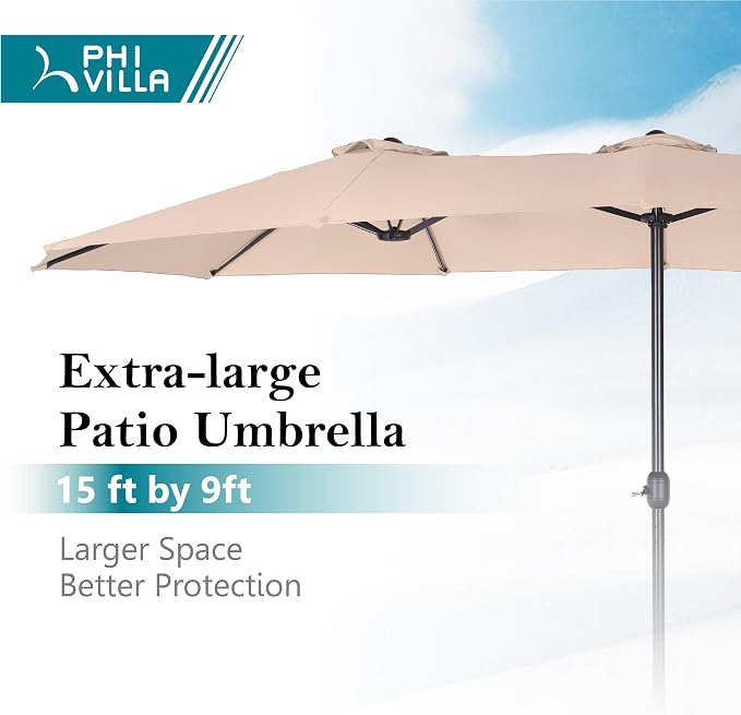 PHI VILLA 15FT Patio Umbrella - Image 2