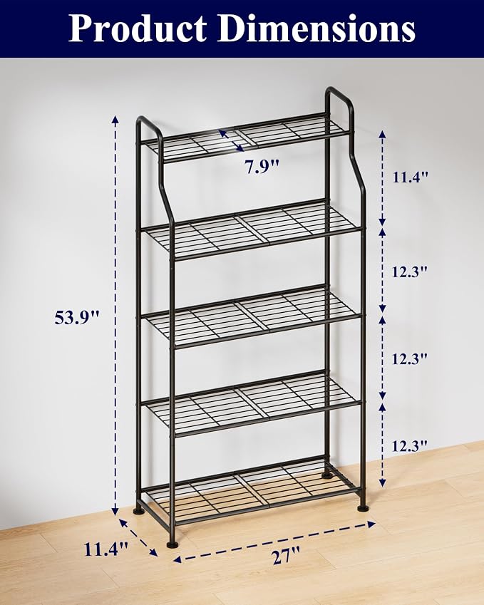 Kitsure 5-Tier Plant Stand Indoor & Outdoor, or Garden, Plant Shelves - Image 2